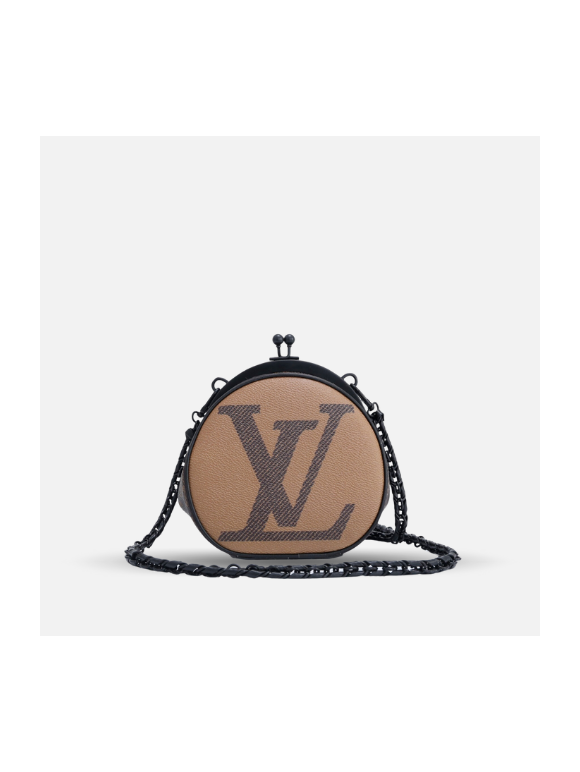 Bolso de hombro Louis Vuitton boursicot boite chapeau monogram marrón