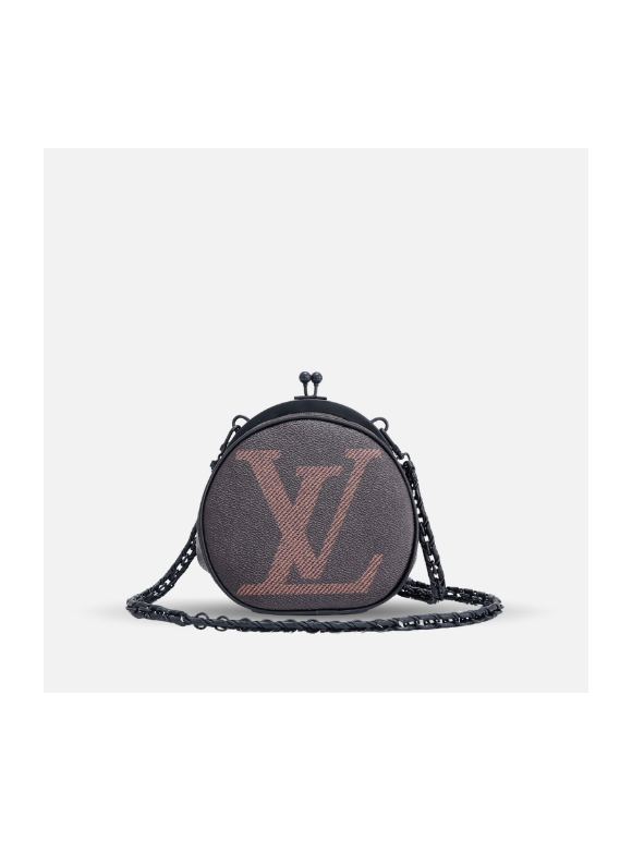 Bolso de hombro Louis Vuitton boursicot boite chapeau monogram marrón oscuro