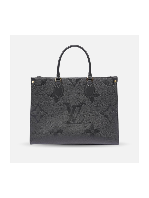 Bolso grande Louis Vuitton Onthego monograma negro
