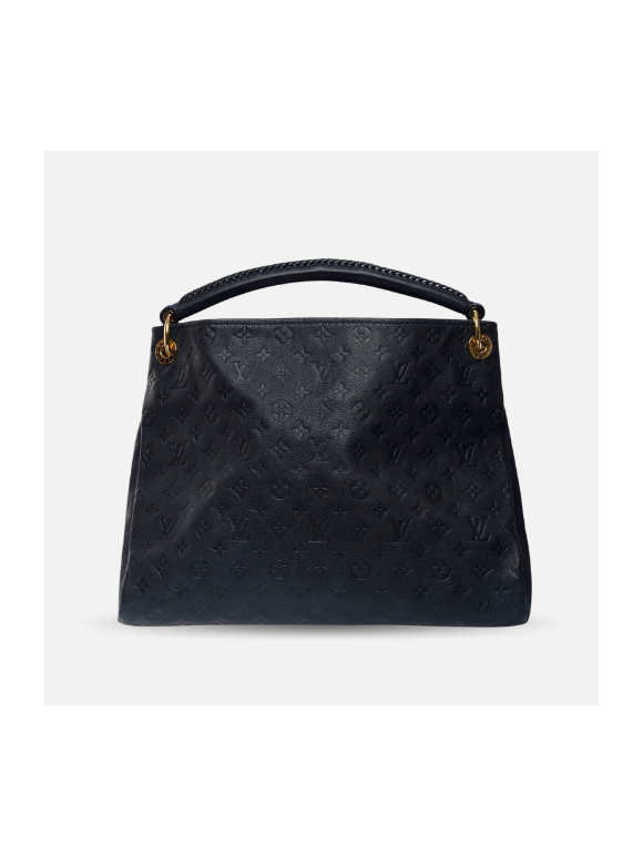 Bolso mediano Louis Vuitton artsy mm de cuero negro