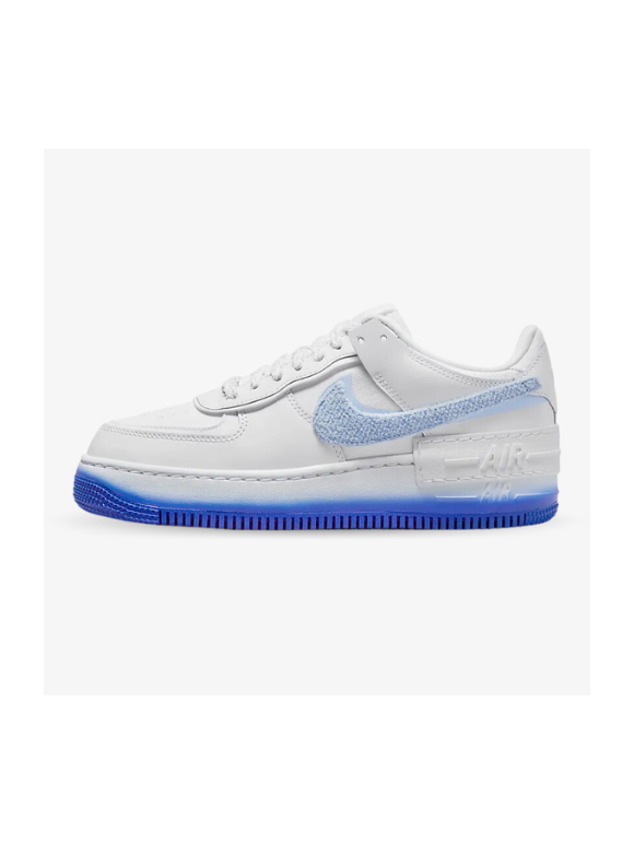 Nike Air Force Shadow Chenille Swoosh blue tint