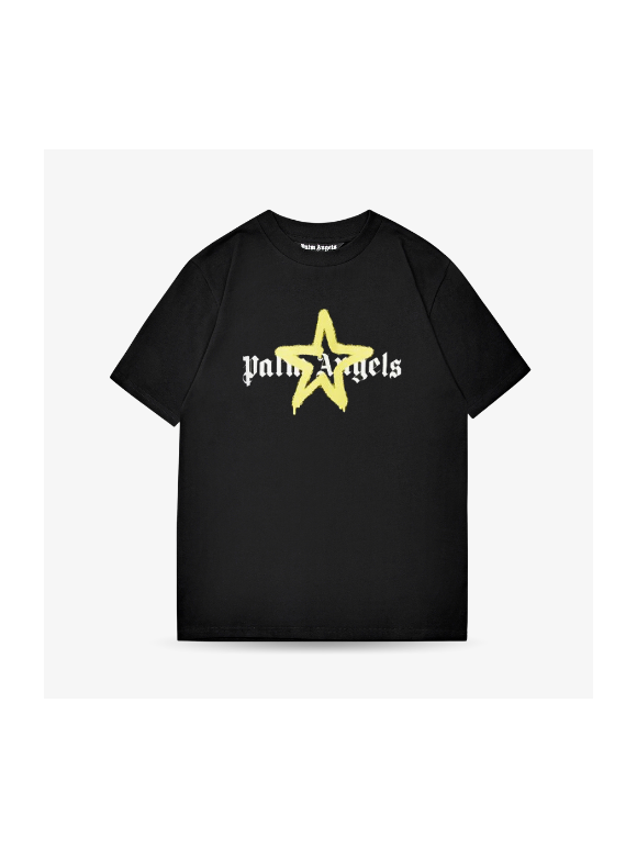 Camiseta Palm Angels Star Sprayed Amarilla