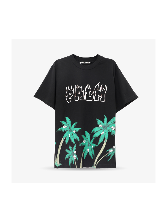 Camiseta Palm Angels con Palmera Negra